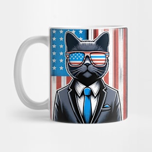 Meowica Cat 4th of July Mug